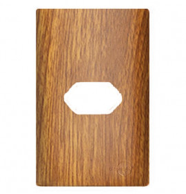 Placa P/ 1 Tomada Horizontal 4x2 - Novara Cumaru